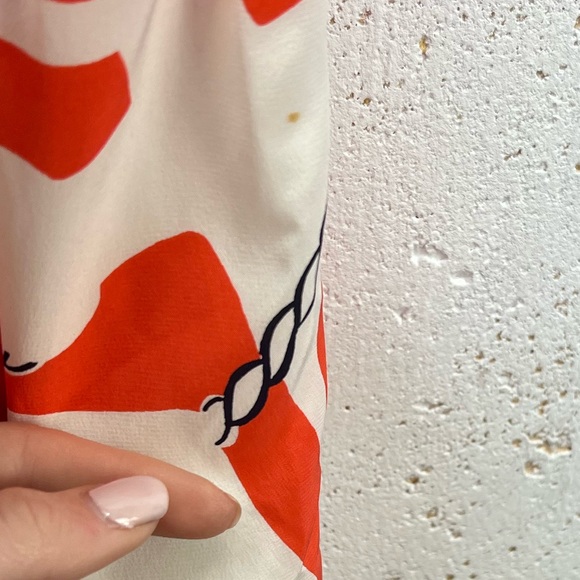 Lilly Pulitzer Tango Orange Booze Cruise Kenner Dress 100% Silk Size Small - Picture 11 of 13